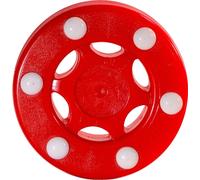 Base Inline Puck Pro I Construction à 6 Boutons I Idéal pour Les revêtements Lisses I pour Toutes Les températures I Hockey en Ligne et de Rue I Rouge Unisexe, 8 cm