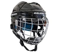 Bauer Prodigy Casque de Hockey sur Glace pour Enfant avec Grille de Protection pour Enfant, Noir, Taille Unique