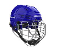 Bauer Re-Akt 55 Casque de hockey sur glace Combo Senior (Bleu, Petit)