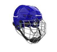 Bauer Re-Akt 55 Casque de hockey sur glace Combo Senior (Bleu, Petit)