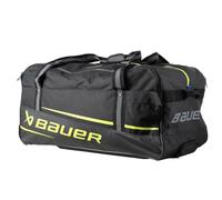 Bauer Sac de roue de hockey premium '24 (noir/fluo, junior/moyen (81,3 x 45,7 x 40,6 cm)