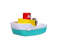 Bauer Spielwaren BB Junior Splash'N Play 16-89003 Tugboat avec Fontaine à Eau, idéal pour l'eau, avec Fonction Jet d'eau, à partir de 12 Mois, 15 cm, Bleu