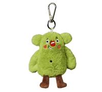 Bauer Spielwaren - Le petit nous : porte-clés en peluche de la gamme de livres pour enfants avec fourrure verte douillette, 10 cm, vert (12265)