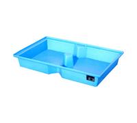 Bauer Südlohn Bac de rétention Bauer Südlohn GREEN-LINE PE pour palettes KWP-P 100, en polyéthylène robuste, bleu Quantité:1