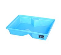 Bauer Südlohn Bac de rétention Bauer Südlohn GREEN-LINE PE pour palettes KWP-P 40, en polyéthylène robuste, bleu Quantité:1