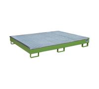 Bauer Südlohn Bauer Südlohn Bac de rangement avec insert PE RW-GR 1800 PE, peint, vert réséda Quantité:1