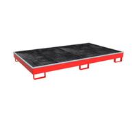Bauer Südlohn Bauer Südlohn Bac de rangement avec insert PE RW-GR 2200-1 PE, peint, rouge feu Quantité:1
