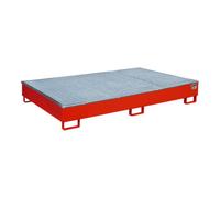 Bauer Südlohn Bauer Südlohn Bac de rangement avec insert PE RW-GR 2200-2 PE, peint, rouge feu Quantité:1
