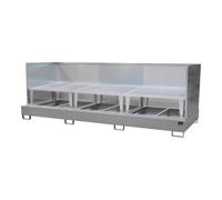 Bauer Südlohn Bauer Südlohn Bac de récupération AWA 1000-3/SW, peint, gris souris Quantité:1