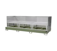 Bauer Südlohn Bauer Südlohn Bac de récupération AWA 1000-3/SW, peint, vert réséda Quantité:1