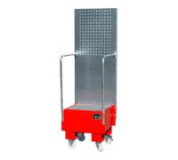 Bauer Südlohn Bauer Südlohn Bac de rétention mobile avec paroi perforée LPW 60-1, peint, rouge feu Quantité:1