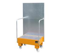 Bauer Südlohn Bauer Südlohn Bac de rétention mobile avec paroi perforée LPW 60-2, peint, orange jaune Quantité:1