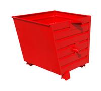 Bauer Südlohn Bauer Südlohn Benne basculante empilable BSK 55, laquée, rouge feu Quantité:1