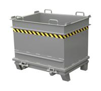 Bauer Südlohn Bauer Südlohn Container à matériaux de construction BC 1000, peint, gris souris Quantité:1
