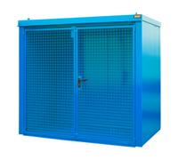 Bauer Südlohn Bauer Südlohn Conteneur pour bouteilles de gaz GFC-B M3, peint, bleu clair Quantité:1