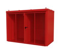 Bauer Südlohn Bauer Südlohn Conteneur pour bouteilles de gaz GFC-B/W M4, peint, rouge feu Quantité:1