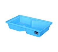 Bauer Südlohn Bauer Südlohn GREEN-LINE Bac de rétention PE pour palettes KWP-P 60, polyéthylène robuste, bleu Quantité:1