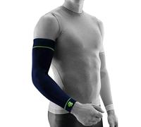 Bauerfeind, 1 Paire de Bandages de Compression de Sport pour Bras, Unisexe, À Porter à Droite ou à Gauche, Pour les Sports de Ballon et d’Endurance, Renforcement de la Musculature, Taille M longue, Bleu Marine, 29355011500032