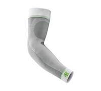Bauerfeind, 1 Paire de Bandages de Compression de Sport pour Bras, Unisexe, À Porter à Droite ou à Gauche, Pour les Sports de Ballon et d’Endurance, Renforcement de la Musculature, Taille M longue, Blanc, 29355011000032