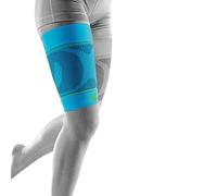 Bauerfeind, 1 Paire de Bandages de Compression de Sport pour Cuisses, Unisexe, À Porter à Droite ou à Gauche, Pour les Sports de Ballon et d’Endurance, Renforcement de la Musculature, Taille S courte, Rivera, 29345723800021