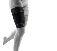 Bauerfeind, 1 Paire de Bandages de Compression de Sport pour Cuisses, Unisexe, À Porter à Droite ou à Gauche, Pour les Sports de Ballon et d’Endurance, Renforcement de la Musculature, Taille XL courte, Noir, 29345721700024