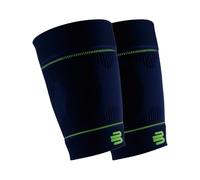 Bauerfeind, 1 Paire de Bandages de Compression de Sport pour Cuisses, Unisexe, À Porter à Droite ou à Gauche, Pour les Sports de Ballon et d’Endurance, Renforcement de la Musculature, Taille M courte, Bleu Marine, 29345721500022