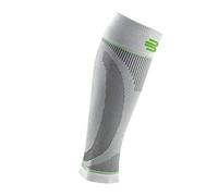 BAUERFEIND, 1 Paire de Bandages de Compression de Sport pour Mollets, Unisexe, pour Les Sports de Ballon et d’Endurance, Renforcement de la Musculature, Taille M Courte, Blanc, 29352021000022