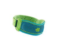 Bauerfeind Sangle de sport pour genou Patella, Unisexe, anneau en silicone, Turquoise/Jaune Lemon M