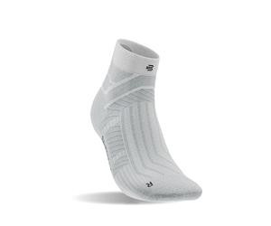BAUERFEIND Chaussettes de sport « Run Performance Low Cut Socks 2.0 » pour la course et le fitness, 1 paire de chaussettes de course, entre autres technologie de ventilation, Blanc., 42-45