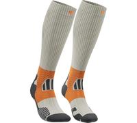 Bauerfeind Chaussettes de trail « Trail Run Compression Socks », Gravel Chalk, 38-41