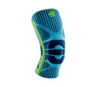 Bauerfeind Sports Knee Support Genouillère-Turquoise,Jaune Lemon, Taille L