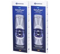 BAUERFEIND® GenuTrain® Genouillère avec bord en silicone taille 4 titan Bandage(S) 2x1 pc(s)