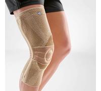 Bauerfeind Genutrain P3 genouillère de volley-ball droite beige avec guide rotul