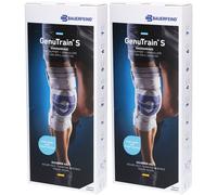 BAUERFEIND® GenuTrain S Genouillère active avec stabilisateurs latéraux articulés Taille 5 Droite Titan Bandage(S) 2x1 pc(s)