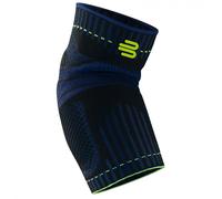 Bauerfeind, 1 Bandage de Sport Unisexe pour Coude, À Porter à Droite ou à Gauche, Pour les Sports de Ballon et de Raquette, l’Athlétisme, Stabilité de l’Articulation du Coude, Coussin en Silicone, Taille S, Noir, 11469431170011