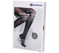 BAUERFEIND VenoTrain micro bas noir - Bas de compression médicale AD CCL2 Taille S normal/court pied fermé Bandage(S) 1 pc(s)