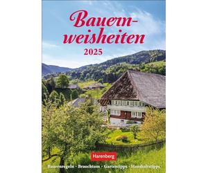 Bauernweisheiten Calendrier hebdomadaire 2025 - Règles paysannes, coutume, conseils de jardin, conseils pour le ménage : petit calendrier mural avec 53 pratiques pour la maison et ... env. DIN A5