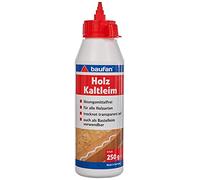 Baufan Colle à froid pour bois 250g I Colle à bois pour toutes les essences de bois, papier & carton I Sans solvant, sèche en transparence I Utilisable aussi comme colle de bricolage