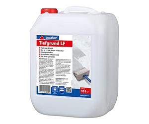 Baufan Fond profond LF 10 l | Pour intérieur et extérieur | Sans solvant | Intérieur et extérieur | Transparent à sécher | Prêt à l'emploi