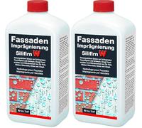 Baufan Hydrofuge Façade Silifirn W - 1L I Siloxane Sans Solvant Imperméabilisant pour Substrats I Transparent, Résistant Humidité et Peut être Peint (Lot de 2)