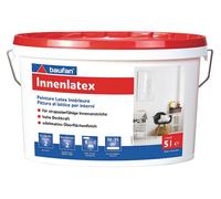 Baufan Peinture murale intérieure au latex à haut pouvoir couvrant - 5l I Peinture au latex sans solvants, ni plastifiants I Mat noble, applicable au pistolet & résistant à l'abrasion humide