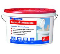 Baufan Liant Latex - 10L I Renforce Colle, Peinture à la Chaux et Pâte à Papier Peint I Résistant à l'Abrasion, Séchage Transparent et Sans Solvant