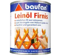 Baufan Lin Vernis 750 ML Leinölfirnis Du Traitement de Bois Double Cuit