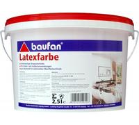 Baufan Outils 2,5 L Blanc Peinture à Dispersion Couleur des Murs Intérieure