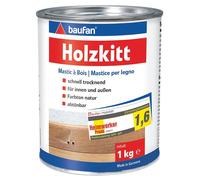 Baufan Pâte à Bois 1 Kg Pour Réparer Les Surfaces En Bois Abîmées, Teintable