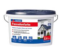 Baufan Peintue pour Façades Standard 2,5 L Blanc à Dispersion Avec Bon Opacité