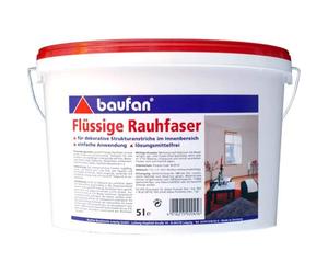 Baufan Peinture à dispersion liquide en fibres ingraines 5 l