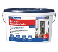 Baufan Peintue pour Façades Extra 5 L Blanc à Dispersion Résistant Et Stable UV