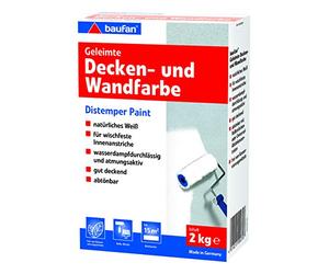 Baufan Peinture sèche pour plafond et murs - Blanc - 2 kg