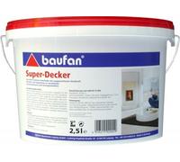 Baufan Super-Decker 2,5 L Résistante au Lavage Couleur Intérieure Blanc din En